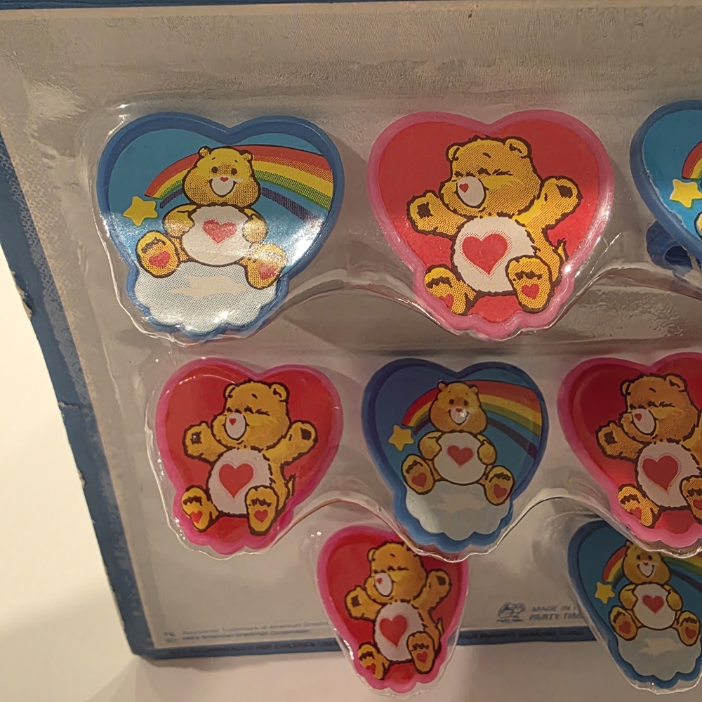 Vintage 1983 Care Bears Party Favours Sealed Collectible Set - Picture 6 of 8